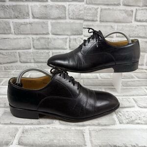 Massimo Emporio Men's Size 9 Black Leather Cap Toe Oxfords Lace Up Dress Shoes
